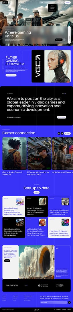 Valencia Game City homepage